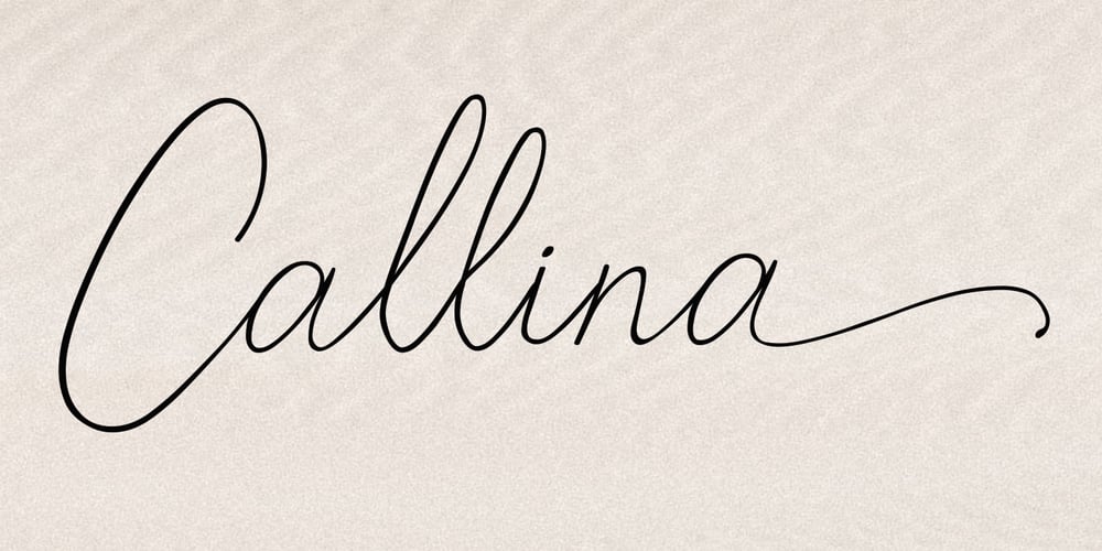 Callina font