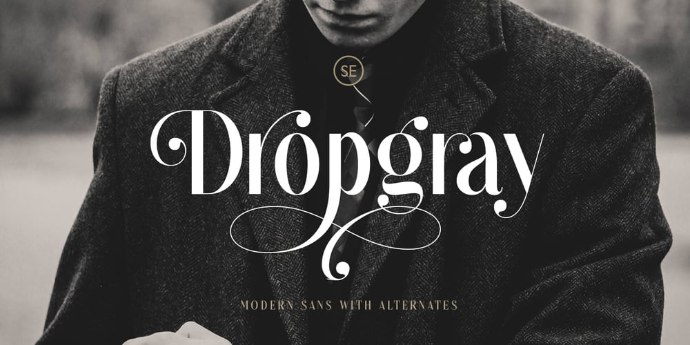 Dropgray font