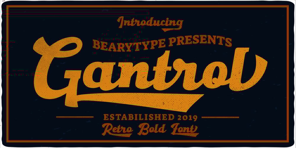 Gantrol font