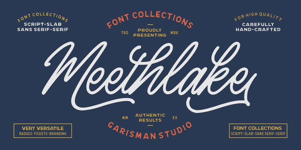 Meethlake font
