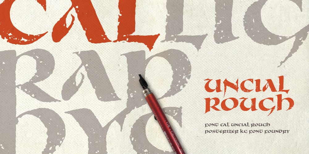 Cal Uncial Rough font
