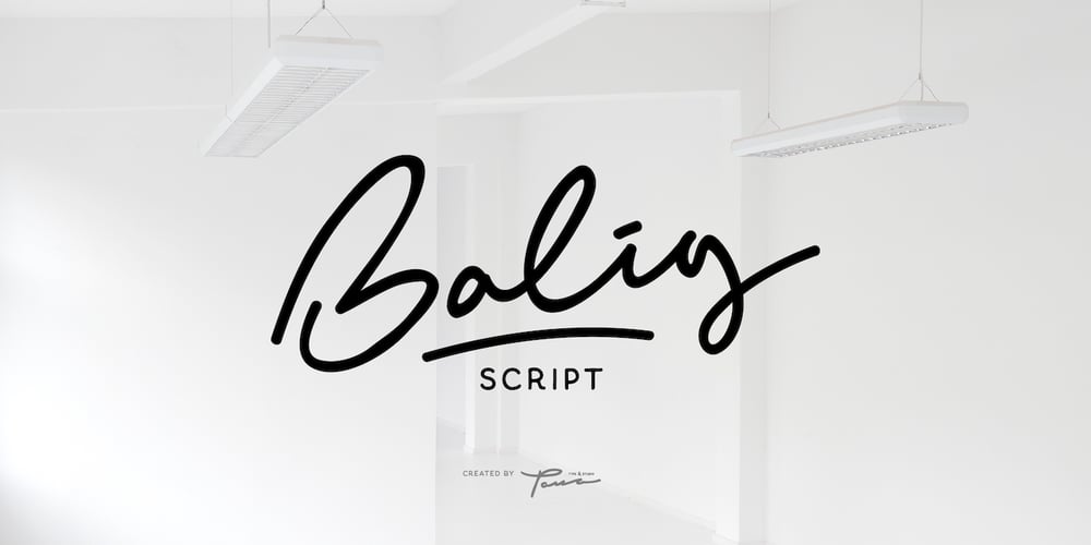 Balig Script font