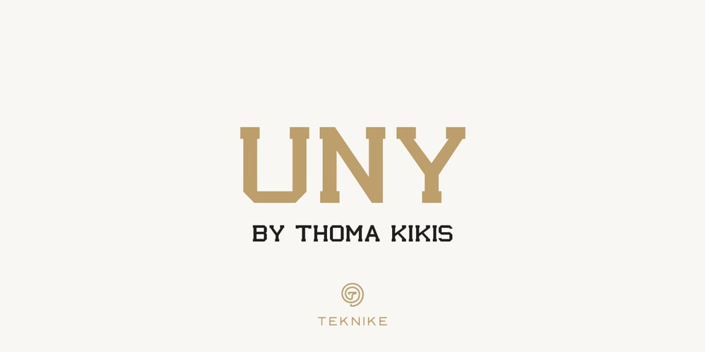 UNY font