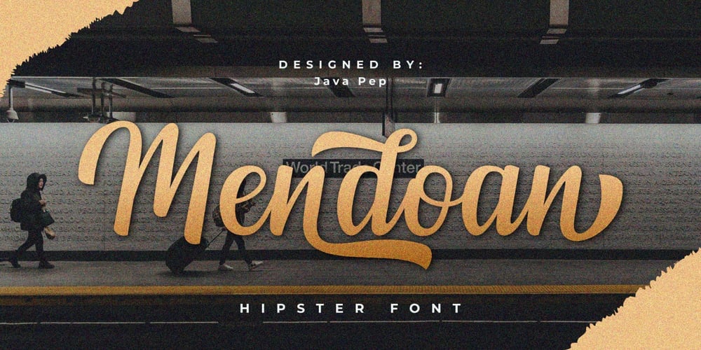 Mendoan Script font
