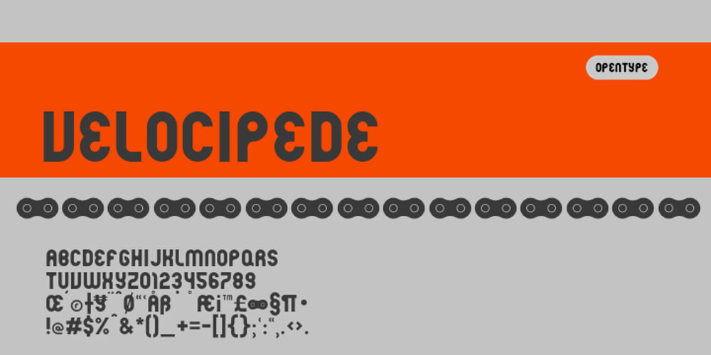 Velocipede font