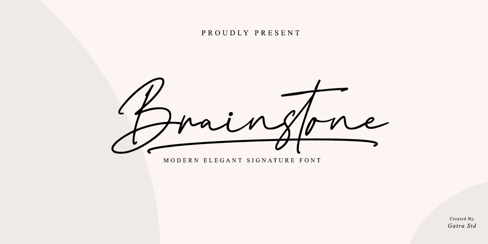 Brainstone font