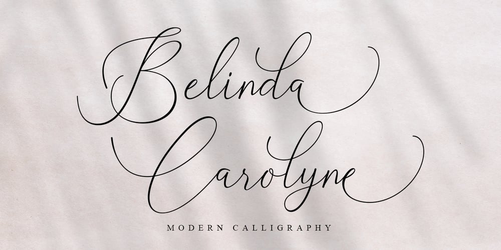 Belinda Carolyne font