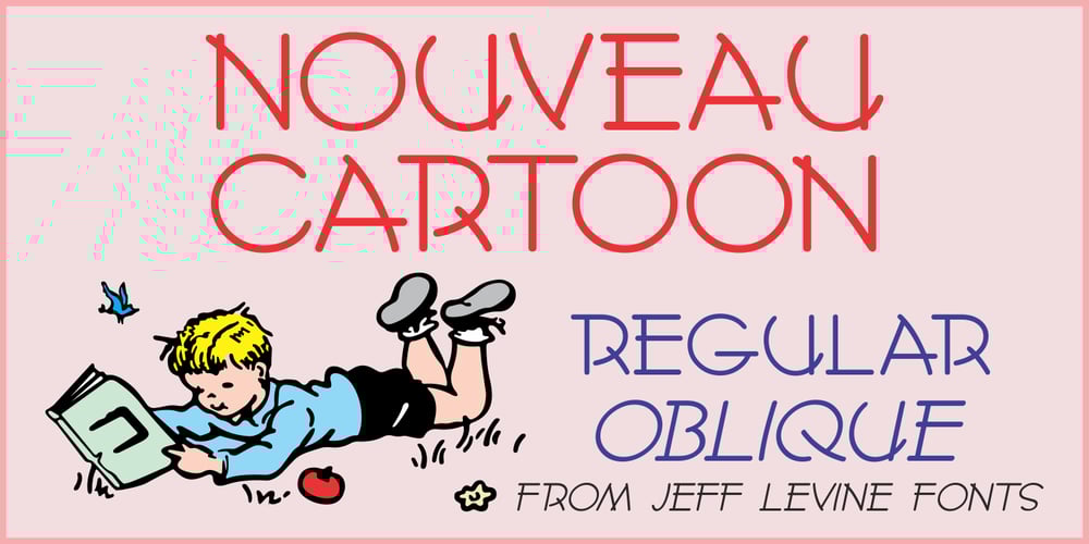 Nouveau Cartoon JNL font