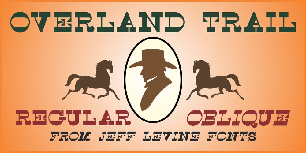 Overland Trail JNL font
