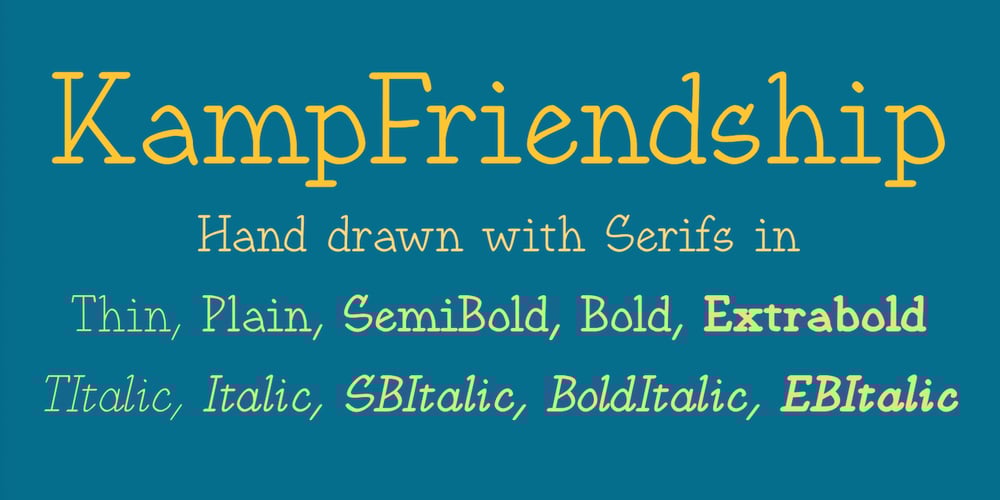 KampFriendship font