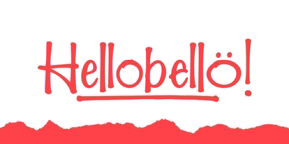 Hellobello font