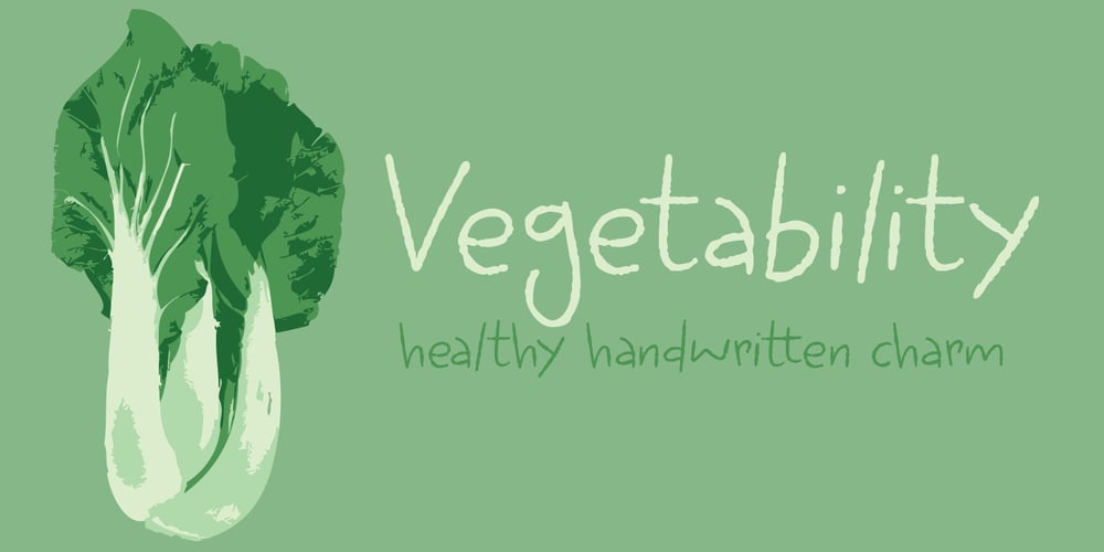 Vegetability font