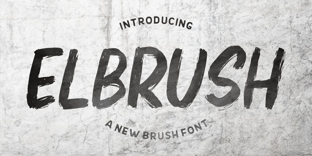Elbrush font