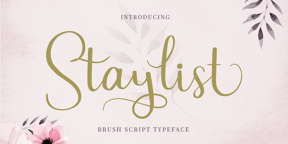 Staylist font