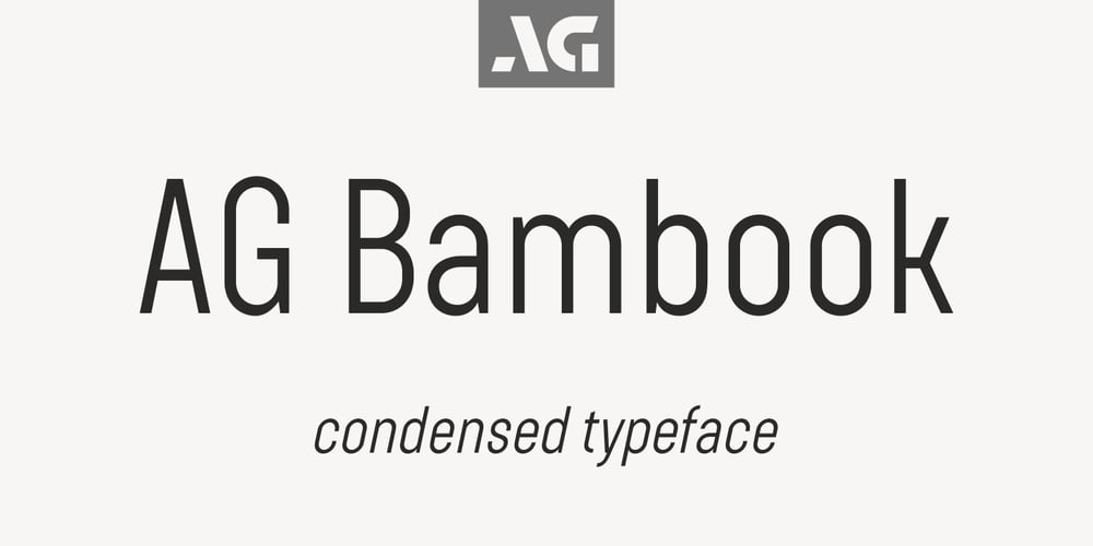 AG Bambook font