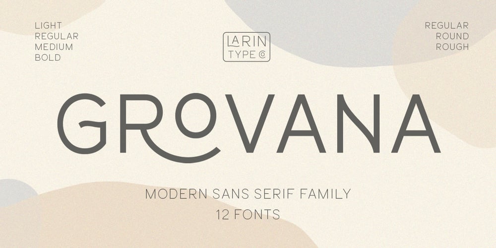 Grovana font