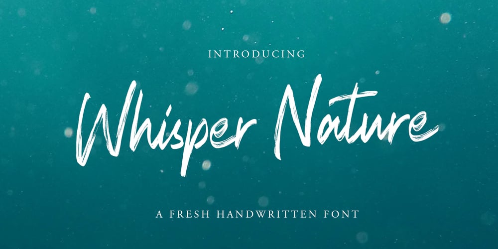 Whisper Nature font