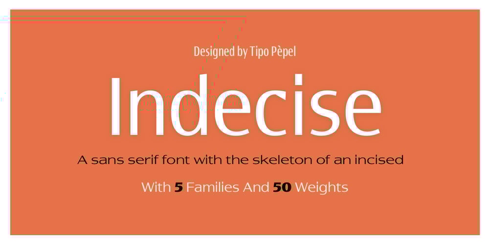 Indecise font