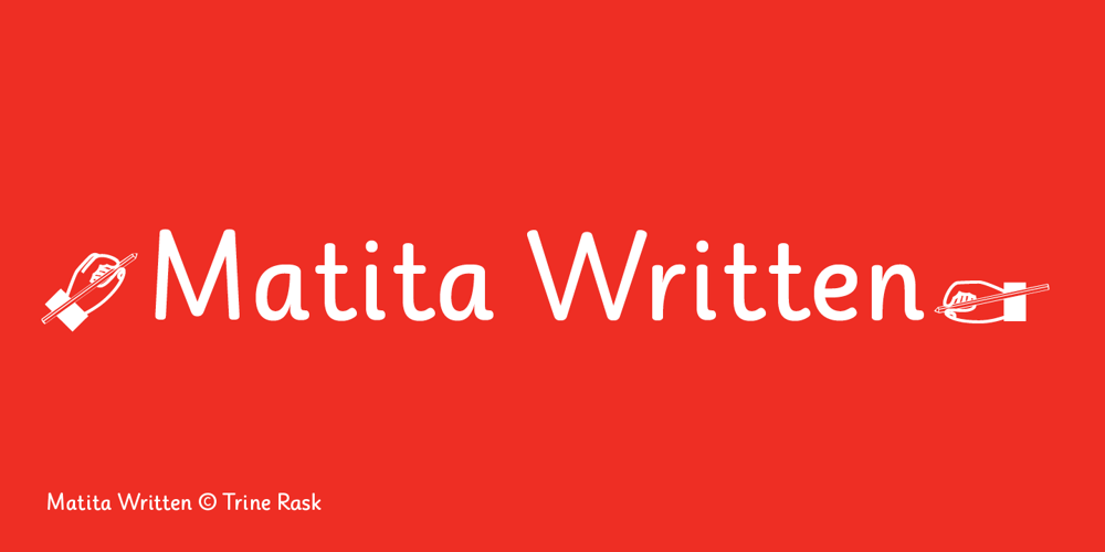 Matita Written font