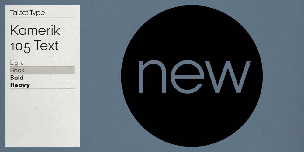 Kamerik 105 Text font