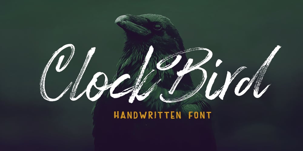 Clock Bird font