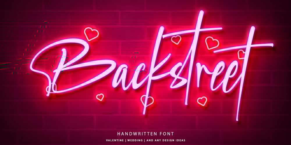 Backstreet font