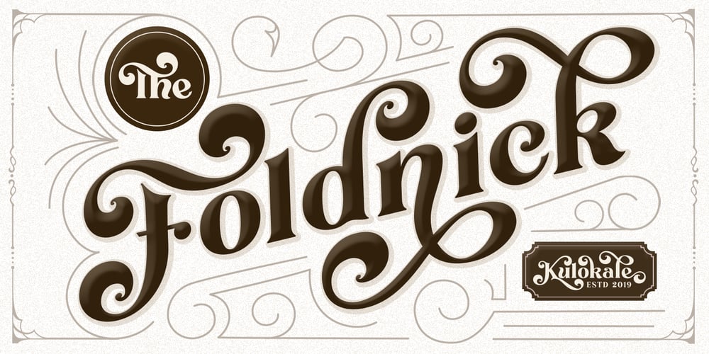 Foldnick font
