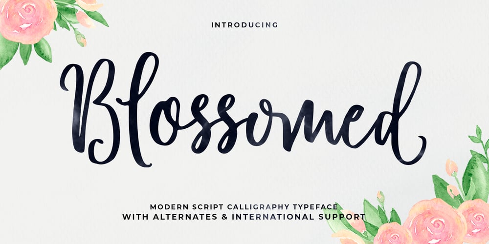 Blossomed Script font