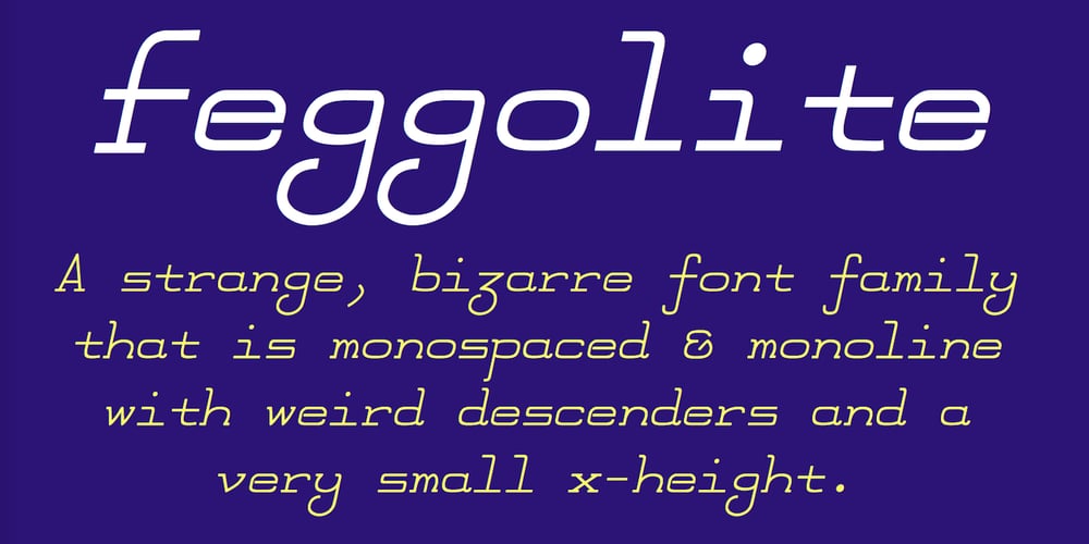 FeggoliteMono font
