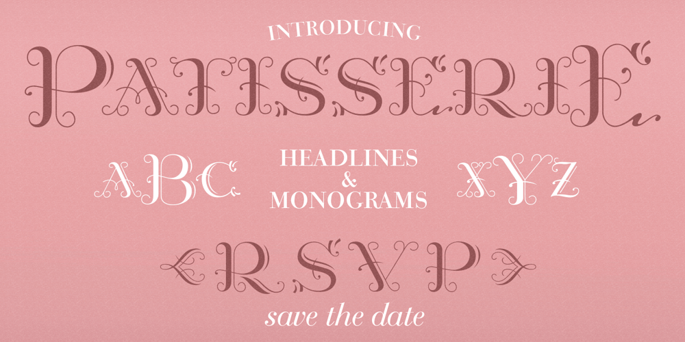 MFC Patisserie Monogram font