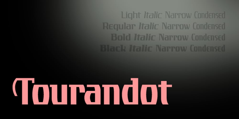 Tourandot Pro font