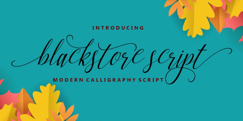 Blackstore Script font