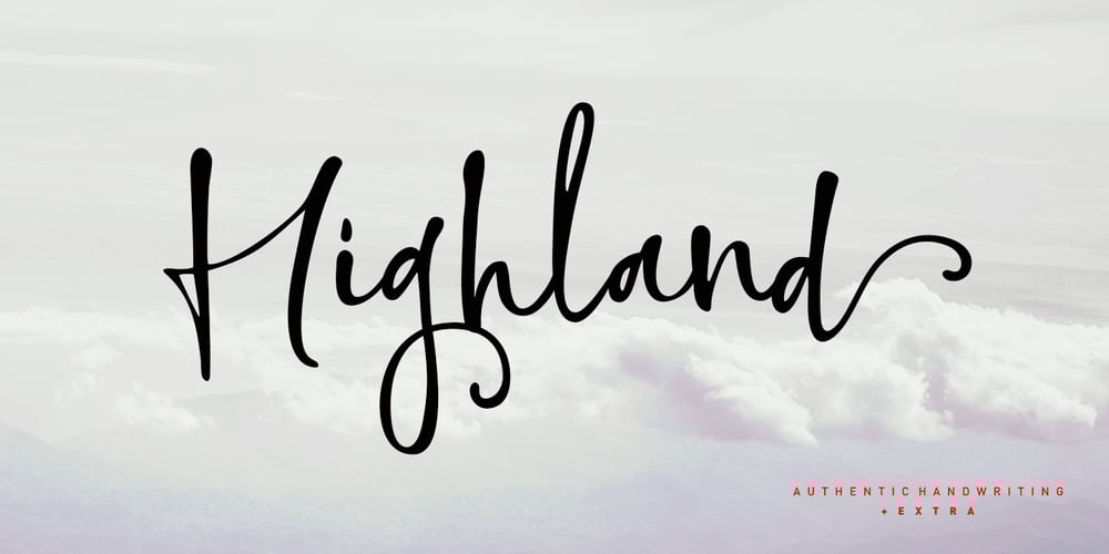 Highland Script font