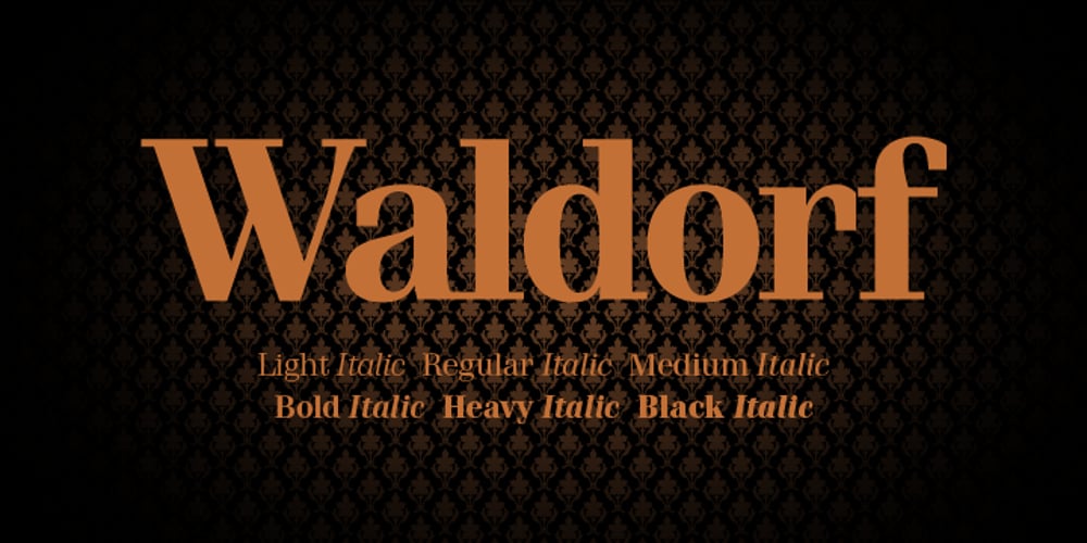 Waldorf Pro font