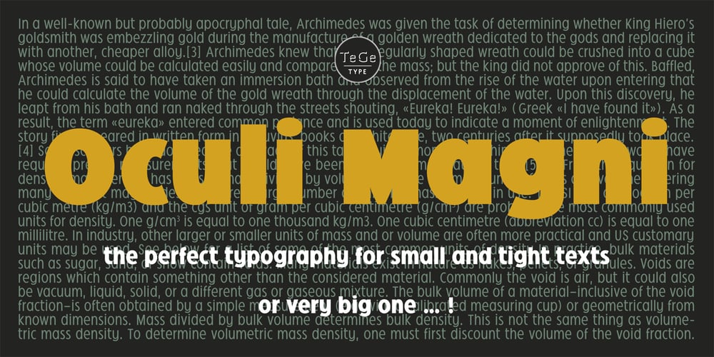 Oculi Magni font