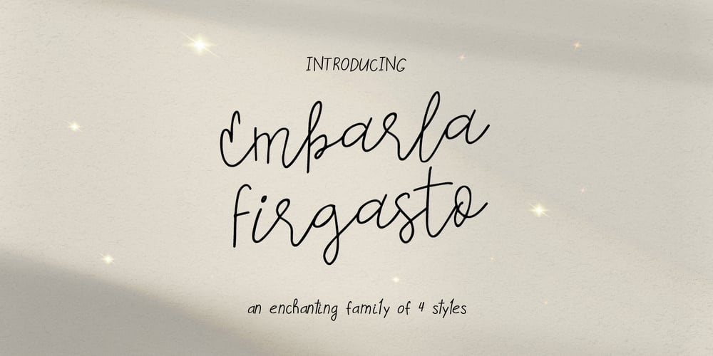 Embarla Firgasto font