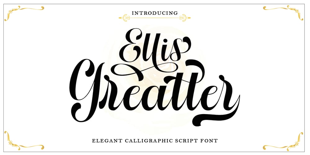Ellis Greatter font