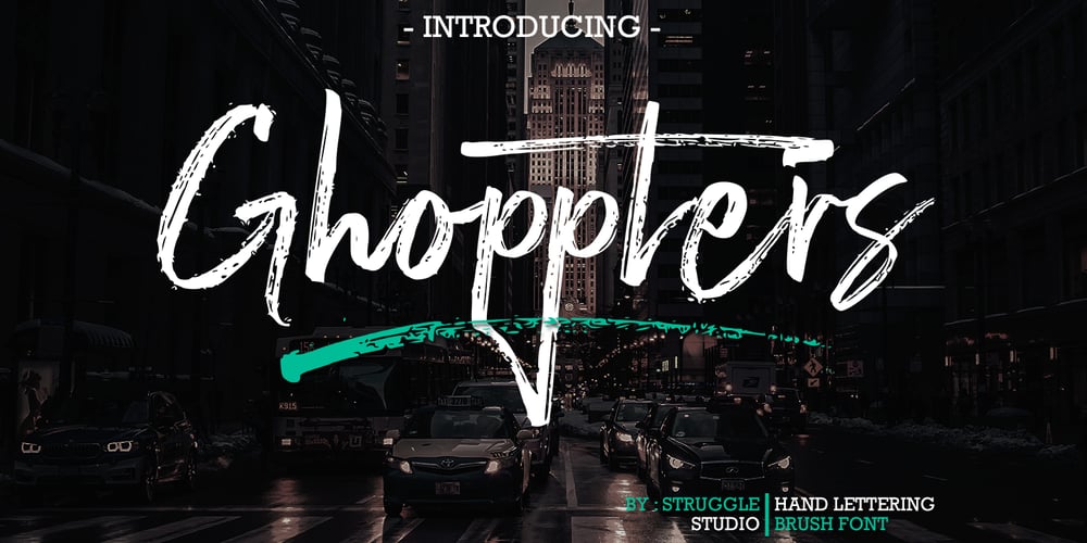 Ghoppters font