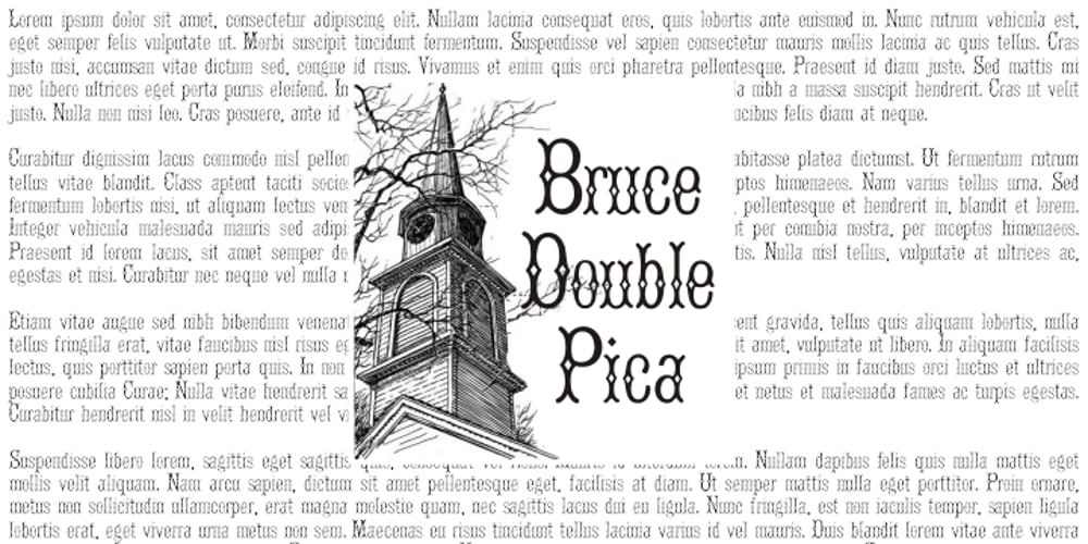 Bruce Double Pica font
