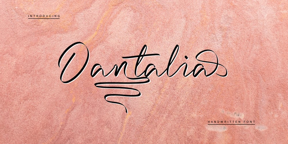 Dantalia font