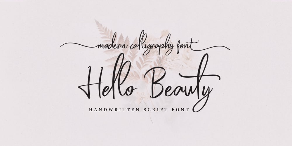 Hello Beauty font
