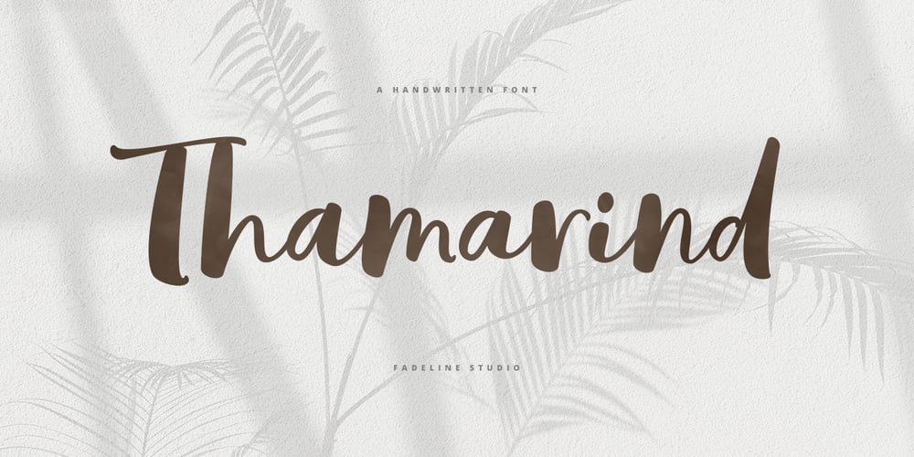 Thamarind font