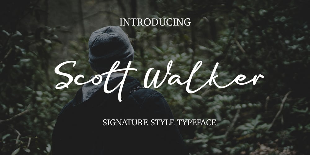 Scott Walker font