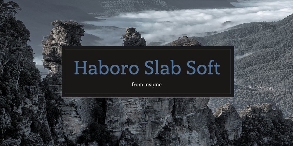Haboro Slab Soft font