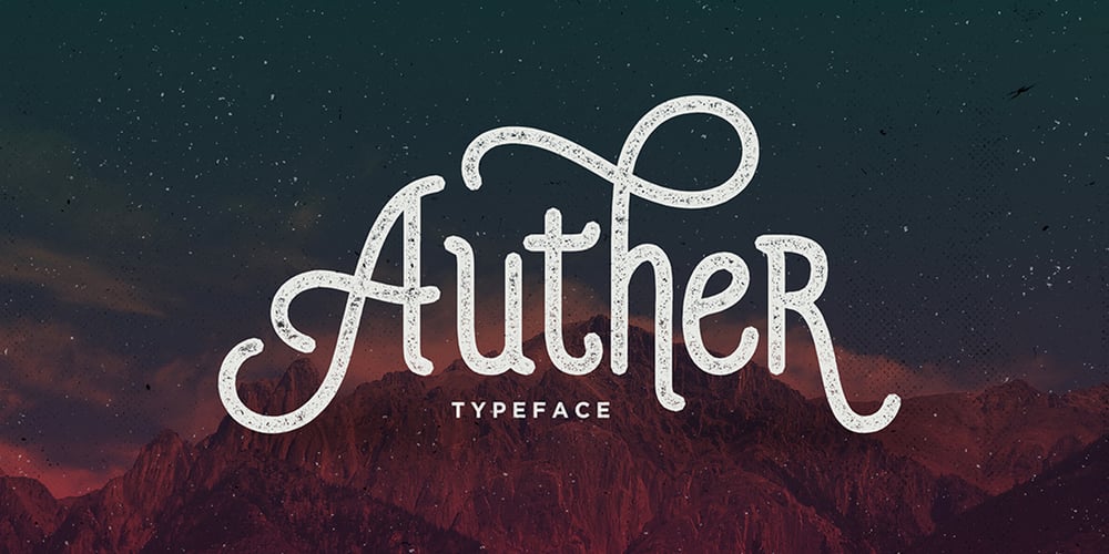 Auther font