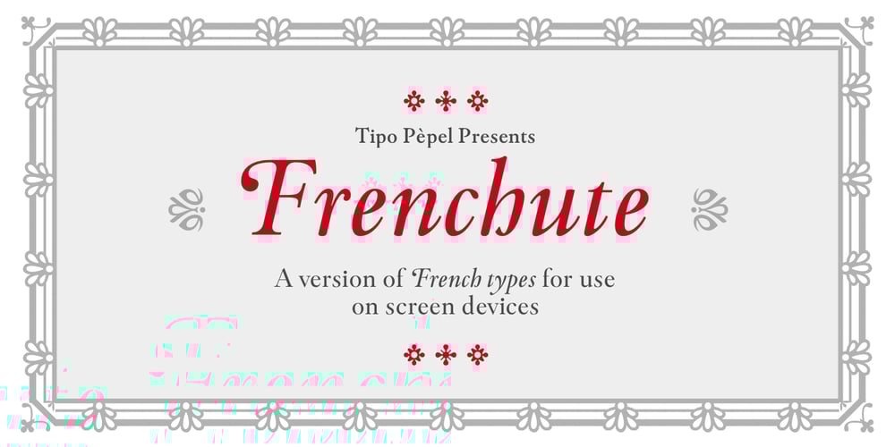 Frenchute font