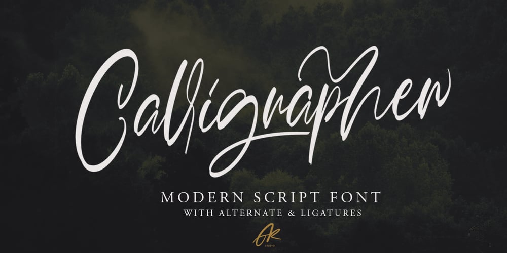 Calligrapher font