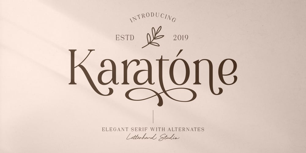 Karatone font
