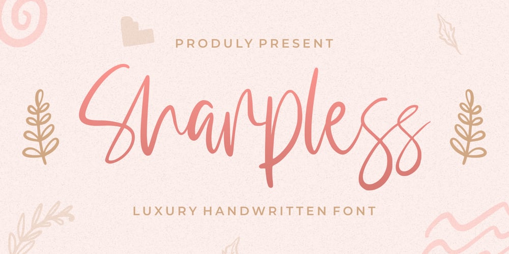 Sharpless font