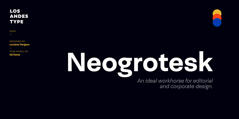 Neogrotesk font